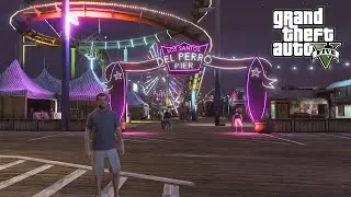 GTA 5: Visiting Los Santos Del Perro Pier | PS5 | 4K Gameplay