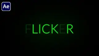 Flicker Text Animation In After Effects  | Free Project File | No Copyright