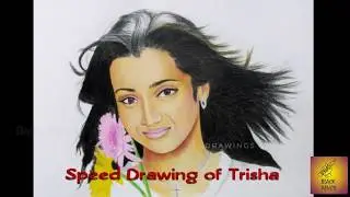 how to draw trisha step by step | Black Pencil | NDrawings