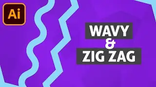 How To Draw A Wavy Line & Zig Zag Line In Adobe Illustrator