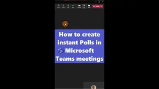 📞 How to create instant Polls in Microsoft Teams meetings #shorts