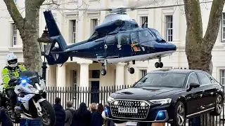 Unexpected Royal Motorcade and Helicopter Touch Down in Central London! Whats going on?