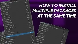 Install Multiple Unity Packages At The Same Time | Unity Quick Tips