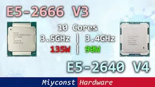 🇬🇧 E5-2640 V4 versus E5-2666 V3 in games and productivity tasks