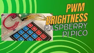 Raspberry Pi Pico project: Brightness Control using PWM of 7-segments display adjusted by keypad