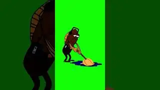 FREE HD Green Screen MOP GUY FROM SPONGE BOB