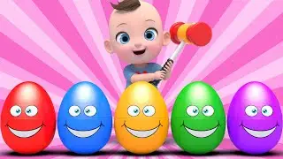 Color Surprise Egg Finger Family | Johny Johny Yes Papa | Nursery Rhymes & Kids Songs | Kindergarten