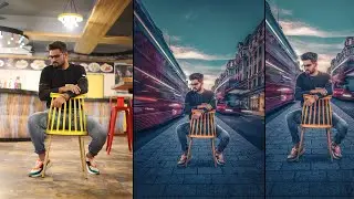 Photo background change in photoshop / Photoshop manipulation tutorial 2021