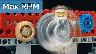 Test 8000 RPM at Lego Minifigure  - Lego Technic Experiment 