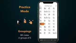 8th Notes in Groups of 5 - Practice Mode - All The Things You Are - Genius Jamtracks for iOS