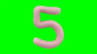 Green Screen Animated Number 5 #greenscreen #numberfive #number5