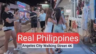 Walking Street Angeles City Philippines [4K UHD] OCT 11