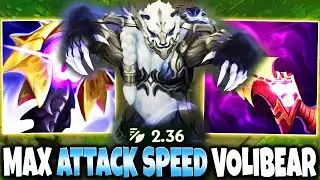 Max Attack Speed Volibear Build in Season 13 DELETES ALL WHILE HEALING - League of Legends