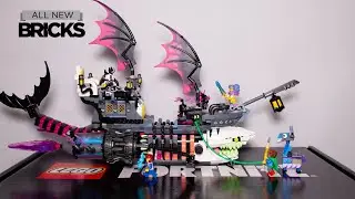 Lego Fortnite DreamZzz Nightmare Shark Ship with Supply Llama Speed Build