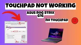 How to fix in Asus Rog Strix G16 Touch Pad Not Working