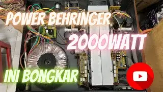 Power Amplifier Merek Behringer Kita Bongkar Ganti Driver