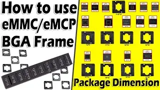 eMMC Frame कैसे यूज़ करे | How to use EMMC-UFS Frame | What is eMMC Package Dimension or Package Size