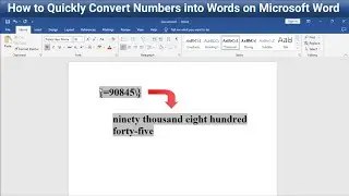 How to Convert Number to Words in Microsoft Word Document | Windows 11/10