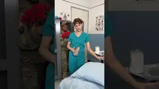 Army husband's hospital visit surprises nurse wife in the best way #Shorts