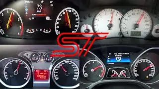 Ford Focus ST - ACCELERATION Battle - (Focus st mk1 vs mk2 vs mk3 vs mk4)