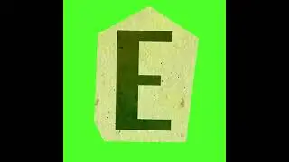 E, Alphabet E, ABCD, Green Screen Free Video, Green Screen, Chroma Key Background #greenscreen