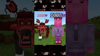 Foxy VS Inside Out 2!!! #minecraft #insideout2 #fnaf