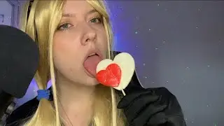 ASMR | Candy Lolly ❤️📍🍭 Wet and Soft Mouth Sounds 💋