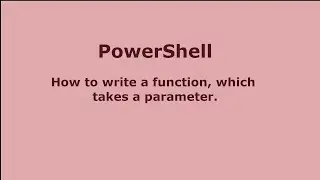 Write your first function in poweshell with and without parameters Vlog-3 #powershell #scripting