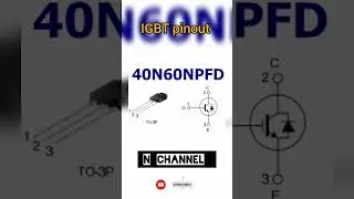 40N60NPFD PINOUT #akexperiment #electronics #pinout #40N60NPFD #40N60 #igbt #nchannel #shorts