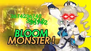 I made a Bloom Monster without Nilou & Kaveh! Barbara Bloom Build & Damage Showcase | Genshin Impact