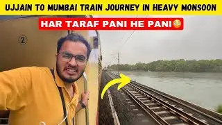 *Zabardast Barish Mein Special Train Journey* 😍Indore Pune Train Journey in Heavy Monsoon