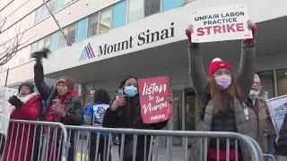 Thousands of Nurses Strike at Two Big NYC Hospitals