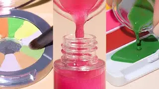 Satisfying Makeup Repair ASMR💄DIY Color Changing Lipstick & Depotting Makeup #576