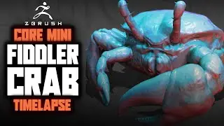 Fiddler Crab ZBrush Core Mini Timelapse