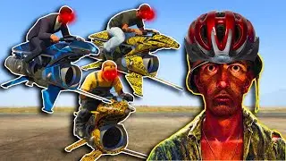 POV you are a cyclist in GTA Online | GTA Manhunt!