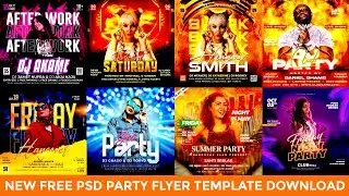 party flyer psd free psd template download | party flyer Photoshop free psd template free download