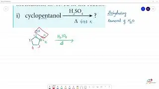 cyclopentanol  + H2SO4 ∆ ?