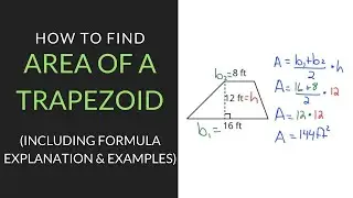 How to find Area of a Trapezoid | 6th Grade | Mathcation.com