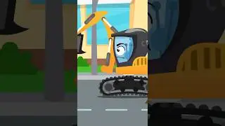 Excavator & Bulldozer Building 😉Cartoon For Kiddos #carsforkids #мультикидлядетей #мультфильмы