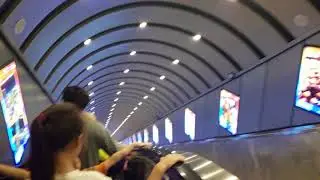 girl peeing in garbage can  Zhangjiajie China  June 2018