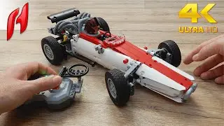 How to Build Lego Technic RC Formula One With Buggy Motor (MOC - 4K)