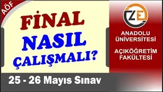 AÖF Final Sınavına Nasıl Çalışmalı - Takvimli Çalışma Programı ve İpuçları