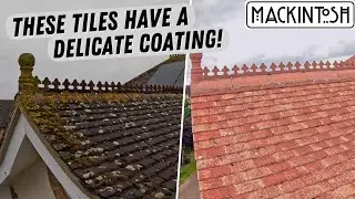 How Did I Clean These Roof Tiles With A Delicate Coating?