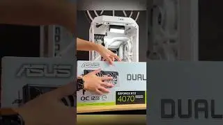 ASUS RTX 4070 Super Dual White Unboxing and Installation