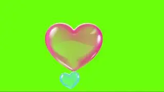 heart effect green screen full screen