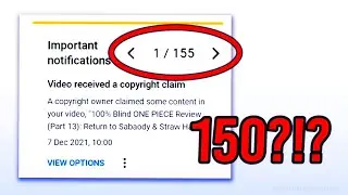 This Channel Got 150 COPYRIGHT CLAIMS!?