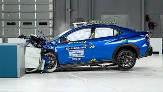 2024 Subaru WRX updated moderate overlap IIHS crash test