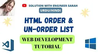 Lists in HTML( ol, ul, li ) | ordered and unordered list | How to create LIST in HTML.