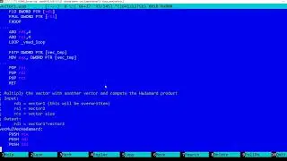 Vectors in assembly language PART2