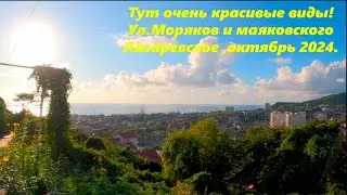 Тут очень красивые виды! Лазаревское ,октябрь 2024. Улицы Моряков и Мояковского.🌴ЛАЗАРЕВСКОЕ СЕГОДНЯ